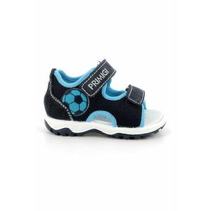 Sandale cu velcro si piele intoarsa - Bleumarin imagine