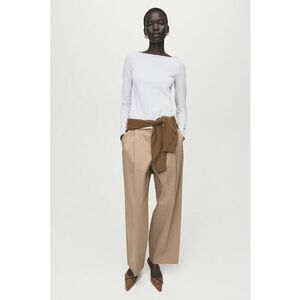 Bluza slim fit din amestec de bumbac - Albastru pal imagine