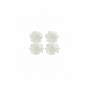 Cercei albi - forma de floare - Berta C16 - imagine