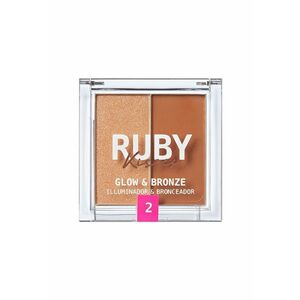 Paleta Duo Iluminator si Bronzer . 9.9g - Medium imagine