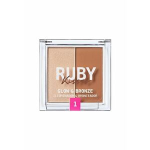 Paleta Duo Iluminator si Bronzer . 9.9g - Deschis imagine
