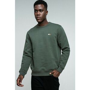 Bluza de trening cu decolteu la baza gatului si logo - Verde pal imagine
