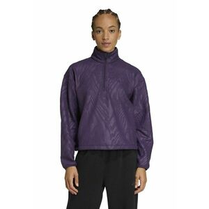 Bluza cu fermoar scurt si model pentru fitness - Mov inchis imagine