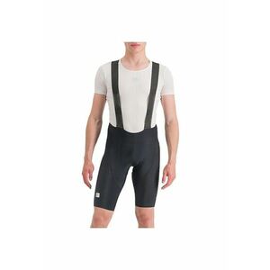 Pantaloni scurti ciclism cu bretele barbati Classic - Negru/Verde lime imagine