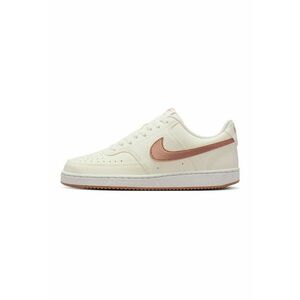 Pantofi sport Court Vision Low Next Nature din piele ecologica - Alb fildes/Maro deschis imagine