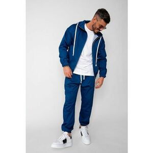 Set Jacheta cu fermoar si Pantalon Lung din denim Dark Blue 19998 - Albastru inchis imagine