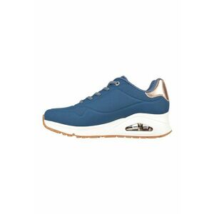 Pantofi sport de piele ecologica Uno Shimmer Away - Albastru inchis imagine