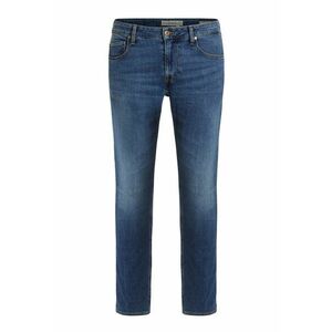 Blugi super skinny cu model uni - Bleumarin imagine