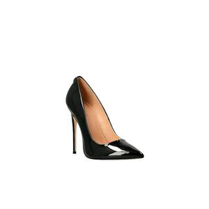 Pantofi eleganti cu toc Piele naturala - Negru - Negru imagine