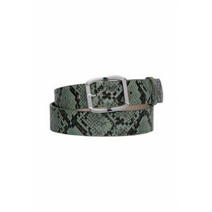 Curea cu aspect de piele de crocodil si catarama metalica imagine