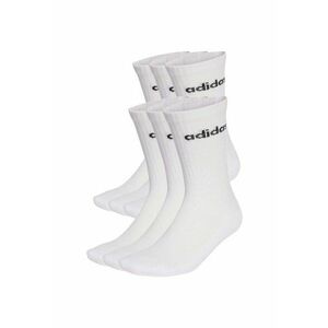 Set de sosete Linear Crew Cushioned - 6 perechi - alb - Alb imagine