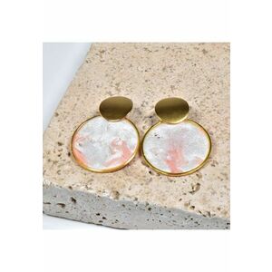 Cercei din lut polimeric si rasina epoxidica - usori - multicolor - handmade imagine
