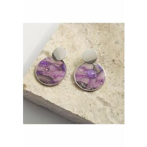 Cercei din lut polimeric si rasina epoxidica - usori - multicolor - handmade imagine