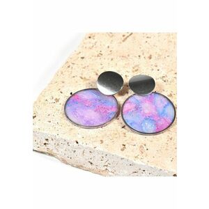Cercei din lut polimeric si rasina epoxidica - originali - usori - multicolor - handmade imagine