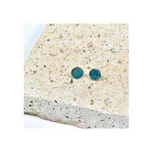 Cercei lut polimeric si rasina epoxidica - 1.2 cm - multicolor imagine