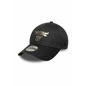 Sapca cu logo metalic 9Forty NBA Chicago Bulls - Negru/Argintiu imagine