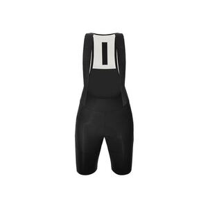 Pantaloni scurti ciclism cu bretele dama Plush - Negru imagine