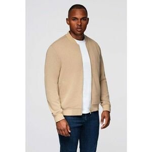 Jacheta regular fit cu model uni - Bej imagine