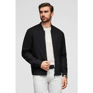 Jacheta regular fit cu model uni - Negru imagine