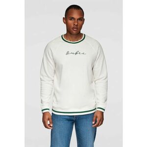 Bluza de trening cu maneci raglan si logo - Alb/Verde imagine