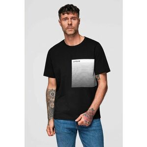 Tricou din bumbac cu imprimeu grafic - Alb/Negru imagine