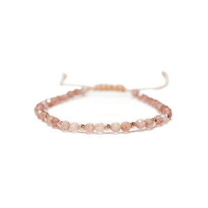 Bratara 10 bile aur 14k - ajustabila - Roz imagine