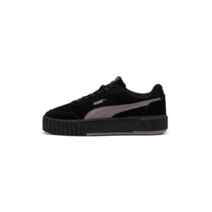 Pantofi sport flatform Carina Mia de piele intoarsa cu garnituri de piele ecologica - Negru/Lila pal imagine