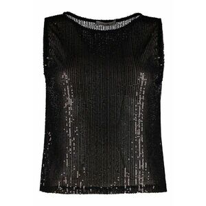 Top cu paiete - Negru imagine