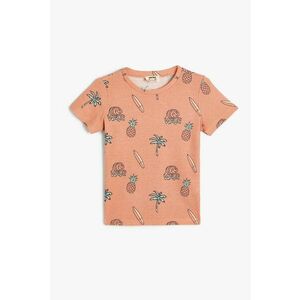 Tricou texturat cu imprimeu grafic imagine
