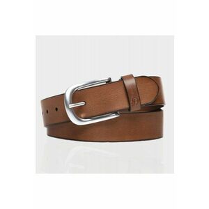 Cureaua Barbati - TM0174H51 - Regular Fit - Cu Catarama Metalica - Design Clasic - Pentru Pantaloni - Blugi - Pantaloni Scurti - 100% Piele Naturala - 100 Cm - Maro imagine