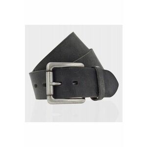 Cureaua Barbati - TG1070R20/791 - Regular Fit - Cu Catarama Metalica - Design Clasic - Pentru Pantaloni - Blugi - Pantaloni Scurti - 100% Piele Naturala - 85 Cm - Negru imagine