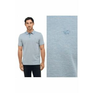 Tricou Polo Barbati - Style Palco - Regular Fit - Maneci Scurti - Cu Nasturi - Design Clasic - Bumbac - 2XL - Albastru imagine