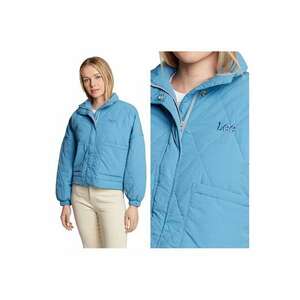 Jacheta Dama - Light Layer Jacket - Regular Fit - Design Clasic - Fara Gluga - Fermoar - Bumbac - Marime XS - Albastru imagine