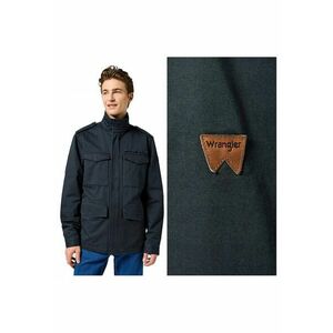Jacheta Barbati - Field Jacket - Regular Fit - Design Clasic - Fara Gluga - Fermoar - Bumbac - Negru imagine
