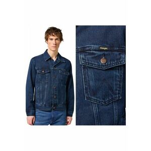 Jacheta Barbati - Authentic Jacket - Regular Fit - Denim Design - Fara Gluga - Cu Nasturi - Bumbac - Albastru - Albastru imagine