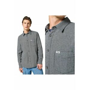 Camasa Barbati - One Pocket Shirt - Regular Fit - Maneci Lungi - Cu Nasturi - Design Clasic - Bumbac - Marime M - Gri imagine