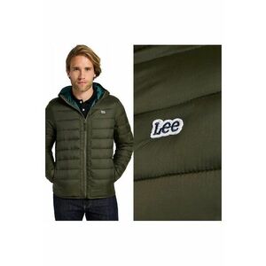 Jacheta Barbati - Light Puffer Jacket - Regular Fit - Design Clasic - Fara Gluga - Fermoar - Bumbac - Marime S - Verde imagine