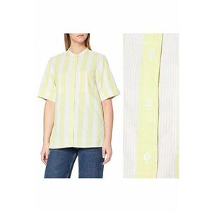 Camasa Dama - Half Sleeve Shirt - Regular Fit - Maneci Scurti - Design Clasic - Cu Nasturi - Bumbac - Marime S - Galben imagine