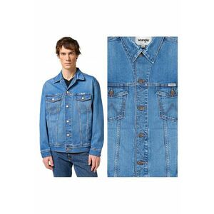 Jacheta Barbati - Anti Fit Jacket - Regular Fit - Denim Design - Fara Gluga - Cu Nasturi - Bumbac - Albastru - Albastru imagine