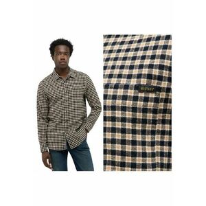 Camasa Barbati - Style Eastbridge - Regular Fit - Maneci Lungi - Cu Nasturi - Design Clasic - Bumbac - Negru - Multicolor imagine