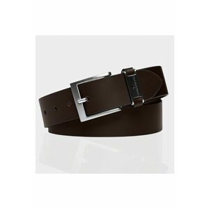 Cureaua Barbati - TG1056R01 - Regular Fit - Cu Catarama Metalica - Design Clasic - Pentru Pantaloni - Blugi - Pantaloni Scurti - 100% Piele Naturala - 100 Cm - Maro imagine