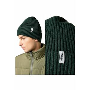 Caciula Barbati - Rib Beanie - Regular Fit - Caldura Si Confortabila - Design Clasic - Cu Logo - Bumbac - One Size - Verde imagine