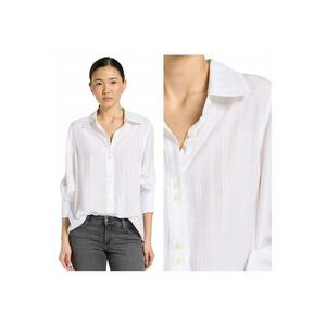 Camasa Dama - Balloon Sleeve Shirt - Regular Fit - Maneci Lungi - Design Clasic - Cu Nasturi - Bumbac - Marime L - Alb imagine