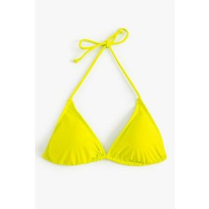 Sutien triunghiular de baie cu burete - Galben imagine