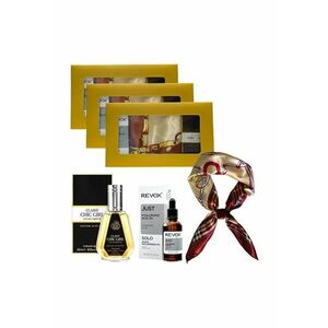3 x Set Elysa – Ser Revox Hyaluronic Acid 5% 30ml - Apa de Parfum Classy Chic Girl 50ml - Esarfa crem satinata imagine