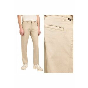 Pantaloni Barbati - Regular Chino - Regular Fit - Cu Fermoar - 5 Buzunare - Lungi - Bumbac - W34-L32 US - Bej imagine