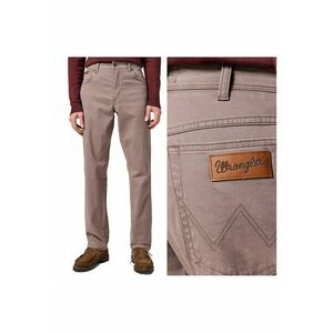 Pantaloni Barbati - Texas - Regular Fit - Cu Fermoar - 5 Buzunare - Lungi - Bumbac - Maro - Gri imagine