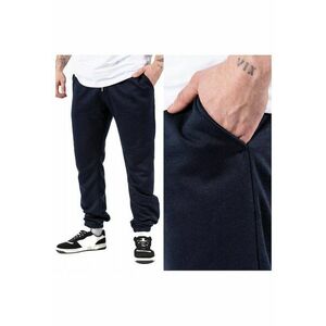 Pantaloni Barbati - Colin Pants - Regular Fit - Banda Elastica - 2 Buzunare - Lungi - Bumbac - Albastru imagine