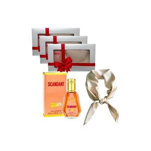 3 x Set Elysa – Parfum Scandant Belle Celine Women 50ml - Esarfa satinata crem imagine
