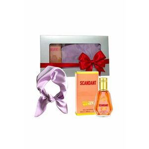 Set Elysa – Parfum Scandant Belle Celine Women 50ml - Esarfa satinata lila imagine
